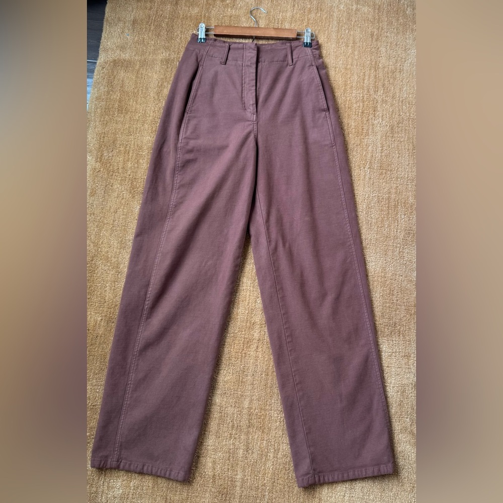 Aritzias Wilfred Free High-Rise Utility Ascendant pant in Gd Shitake Size 6 - Picture 3 of 12